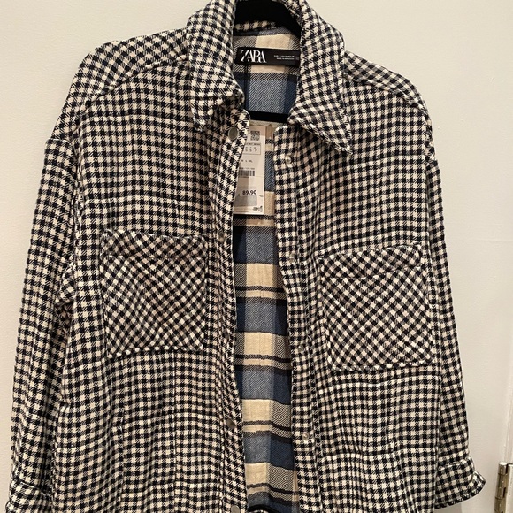 Checkered oversized jacket - Picture 1 of 3